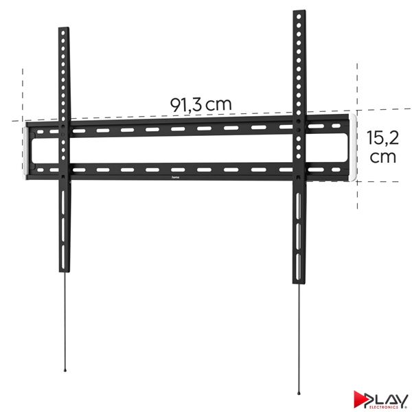 HAMA 220817 držiak TV 100" FIX 3*, čierny