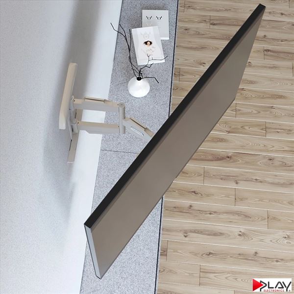 HAMA 220838 držiak TV 90" pohyblivý, dvojité ramená 5*, čierna/biela