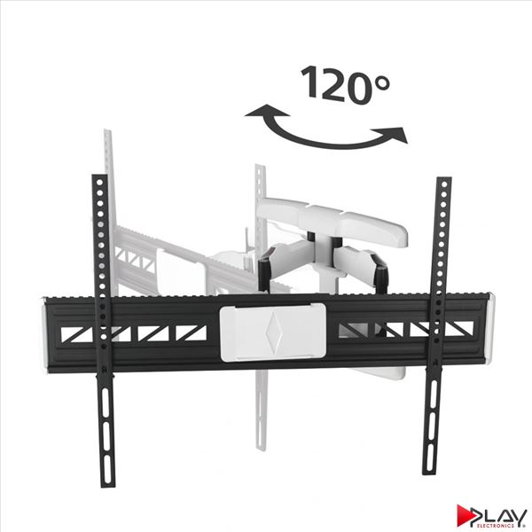 HAMA 220838 držiak TV 90" pohyblivý, dvojité ramená 5*, čierna/biela