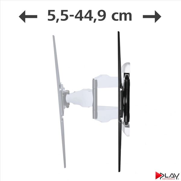 HAMA 220838 držiak TV 90" pohyblivý, dvojité ramená 5*, čierna/biela
