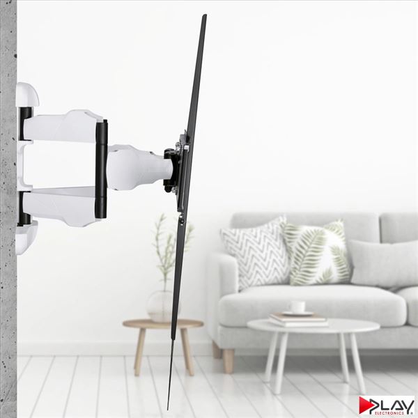 HAMA 220838 držiak TV 90" pohyblivý, dvojité ramená 5*, čierna/biela