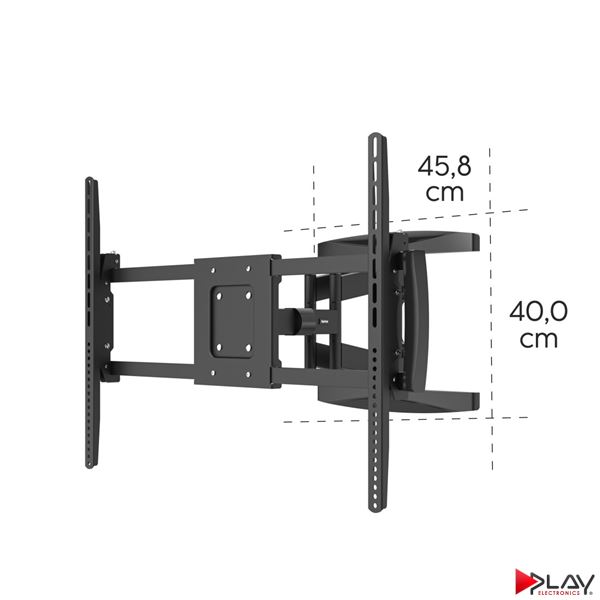 HAMA 220839 držiak TV 120" pohyblivý, dvojité ramená 5*, čierny