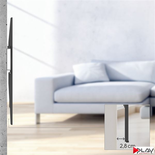 HAMA 220844 držiak TV 120" naklápací 3*, čierny