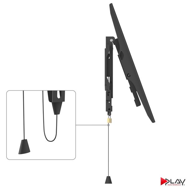 HAMA 220859 držiak TV 65" naklápací 3*, čierny