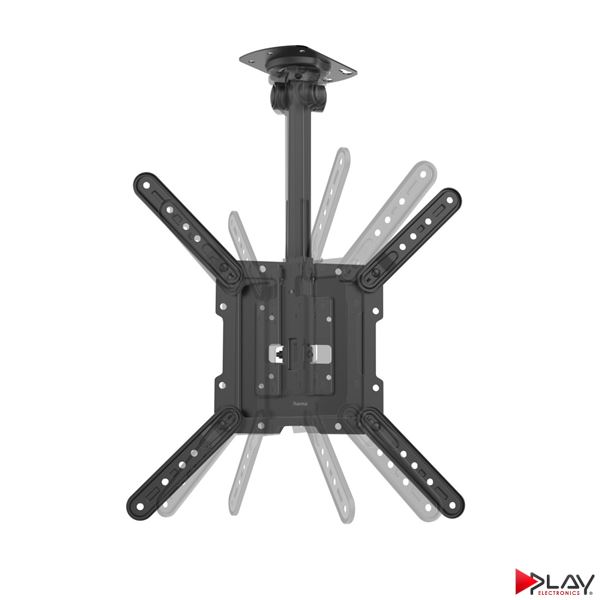 HAMA 220877 stropný držiak TV 65", sklopný, čierny