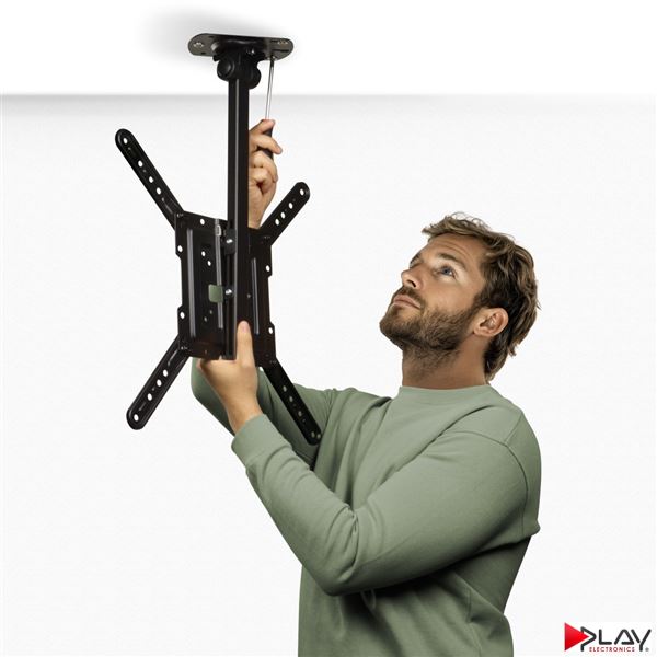 HAMA 220877 stropný držiak TV 65", sklopný, čierny