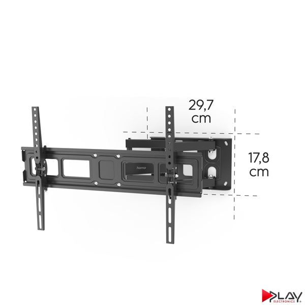 HAMA 220898 držiak TV 84" pohyblivý, dvojité ramená 1*, čierny
