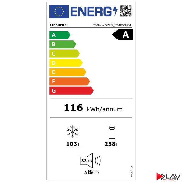 Liebherr CBNsda 5723 poškodená