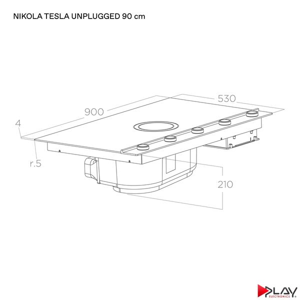 Elica NIKOLATESLA UNPLUGGED EVO BL/A/90