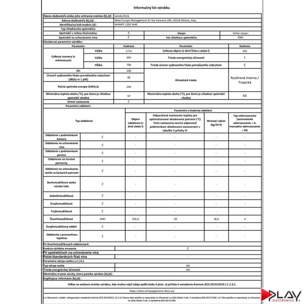 Whirlpool WHMFF 1292 W4E