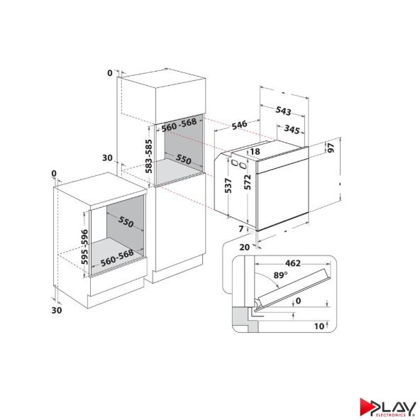 Whirlpool WOI6L80PB1SBA0